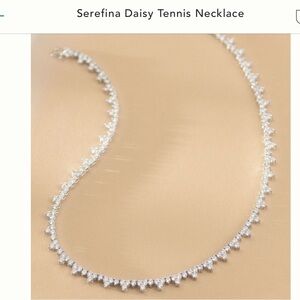 NWT Serefina daisy tennis necklace